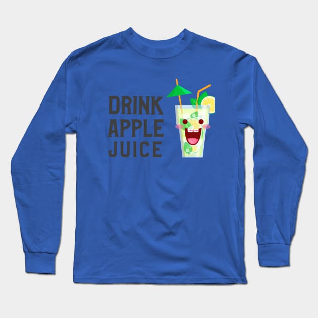 Drink Apple Juice (Ver.5) Long Sleeve T-Shirt by GideonStore